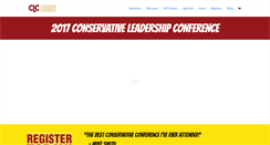Desktop Screenshot of conservativeleadershipconference.com