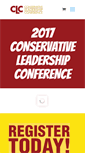 Mobile Screenshot of conservativeleadershipconference.com